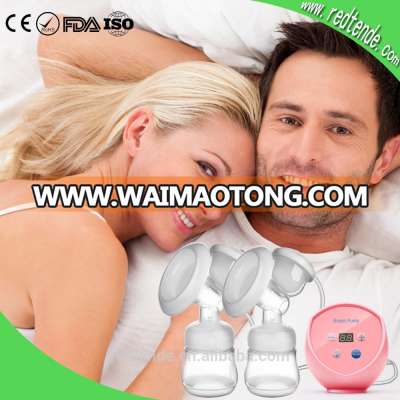 Hot sale Double electric breast pump with baby feeding bottle for mommy super manual breast pump